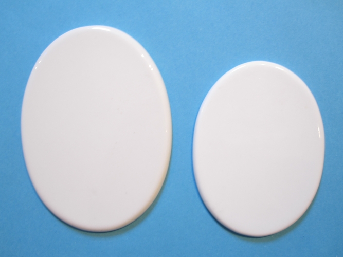Porcelana nagrobkowa do sublimacji - owal - 10 sztuk